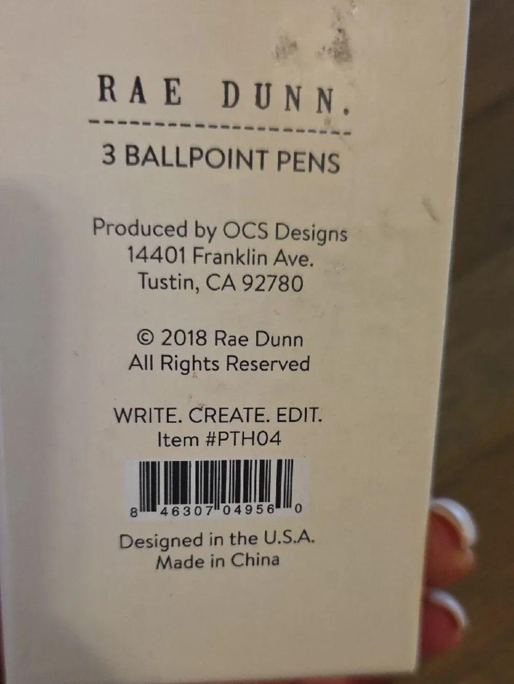 Rae Dunn White and Silver Pen Set - Trio Pack 